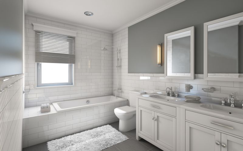 Bathroom with custom cabinetry and storage solutions